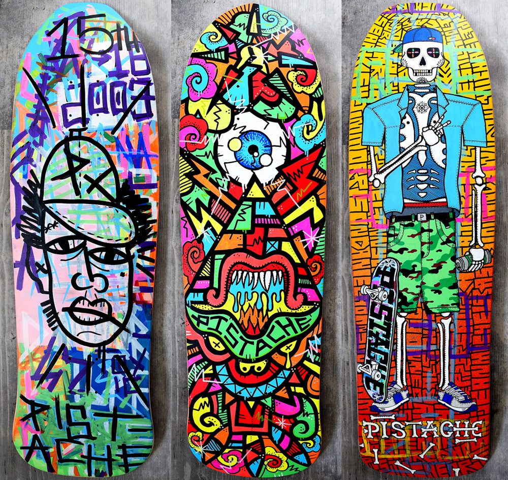 nogmaals Missionaris Verborgen Skate Art, Skateboard Art | PISTACHE ART STUDIO